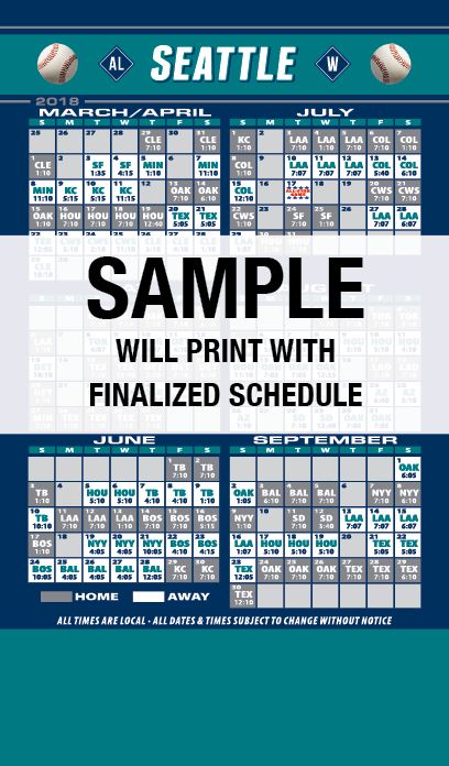 Real Estate Baseball Schedules